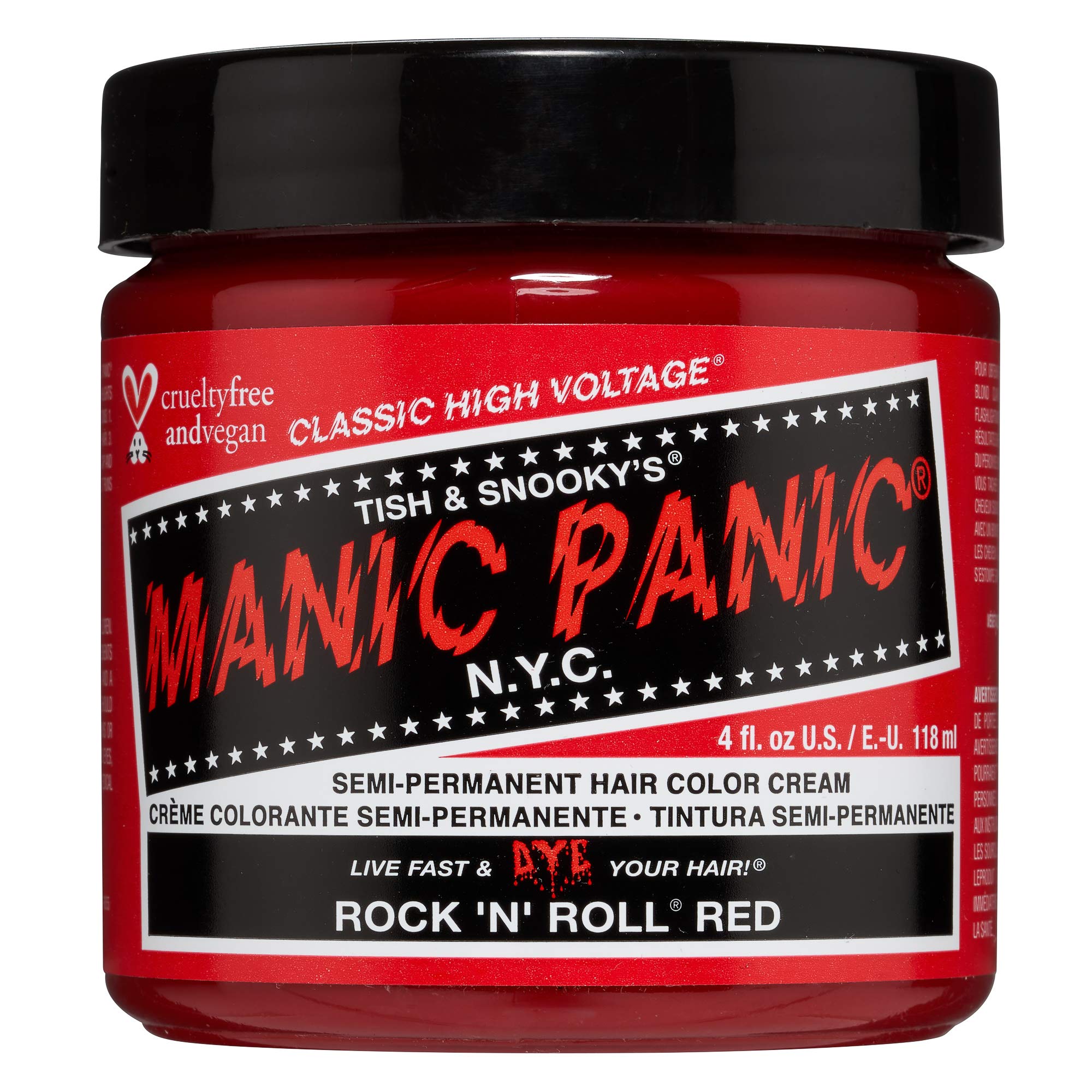 Manic Panic Rock 'N' Roll Red Semi-Permanent Hair Dye - Vegan 118ml