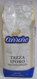 Carraro 1927 Taza D'oro Decaffeinated Italian Coffee Beans – 500g