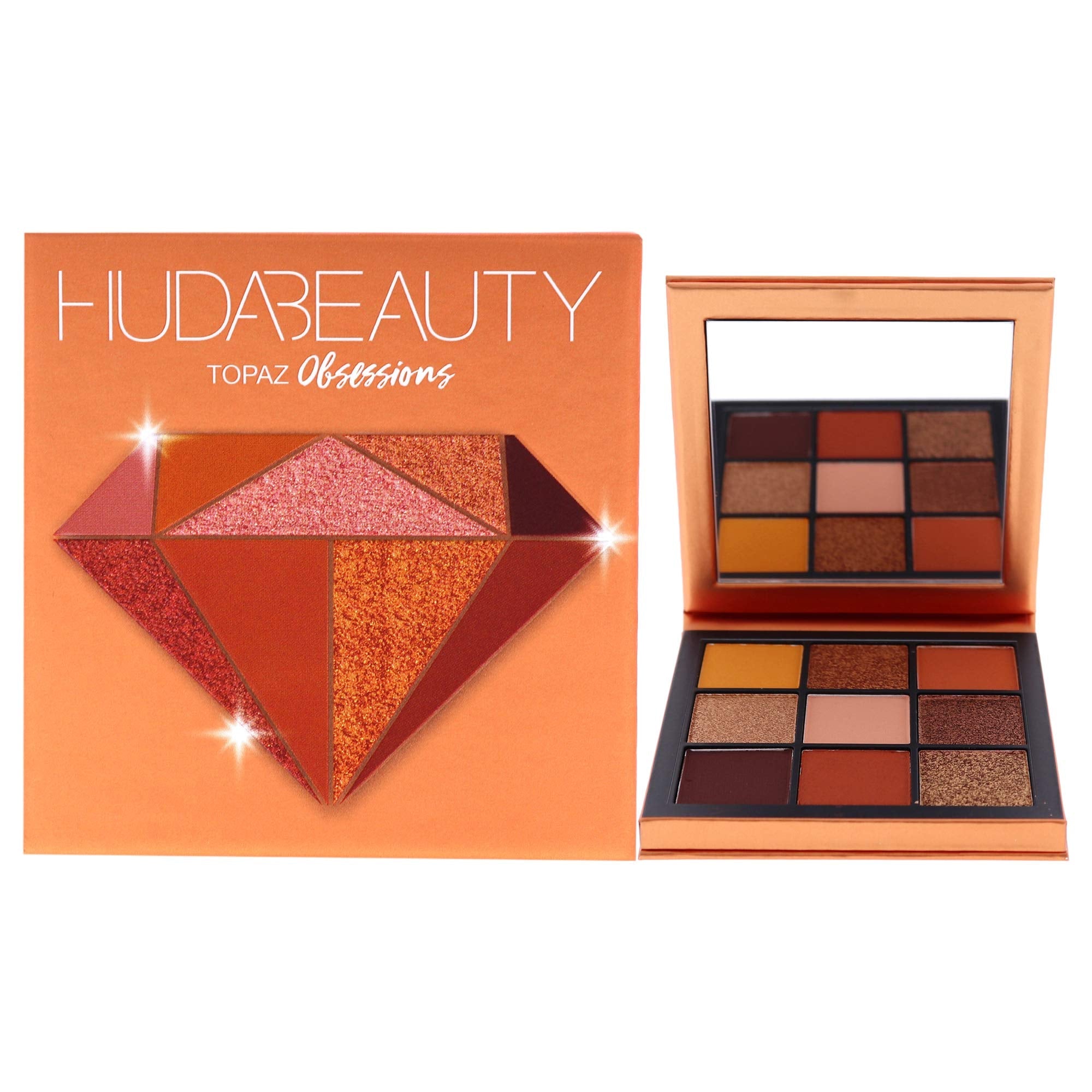 Huda Beauty Obsessions Eyeshadow Palette – Topaz 9-Color Eye Makeup