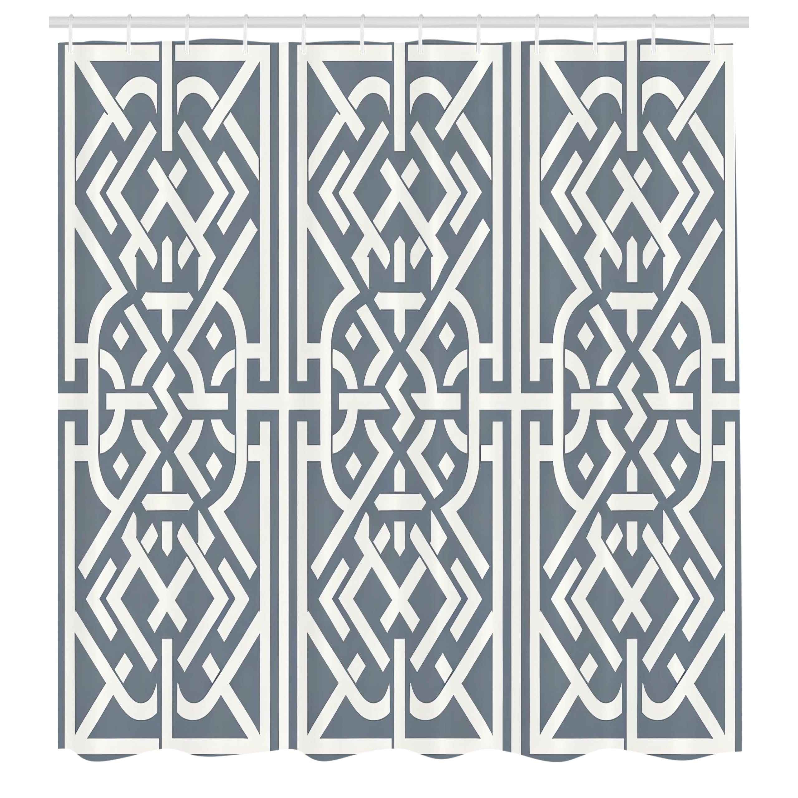 Abakuhaus Fabric Shower Curtain – Trellis Art Waterproof Bathroom Decor
