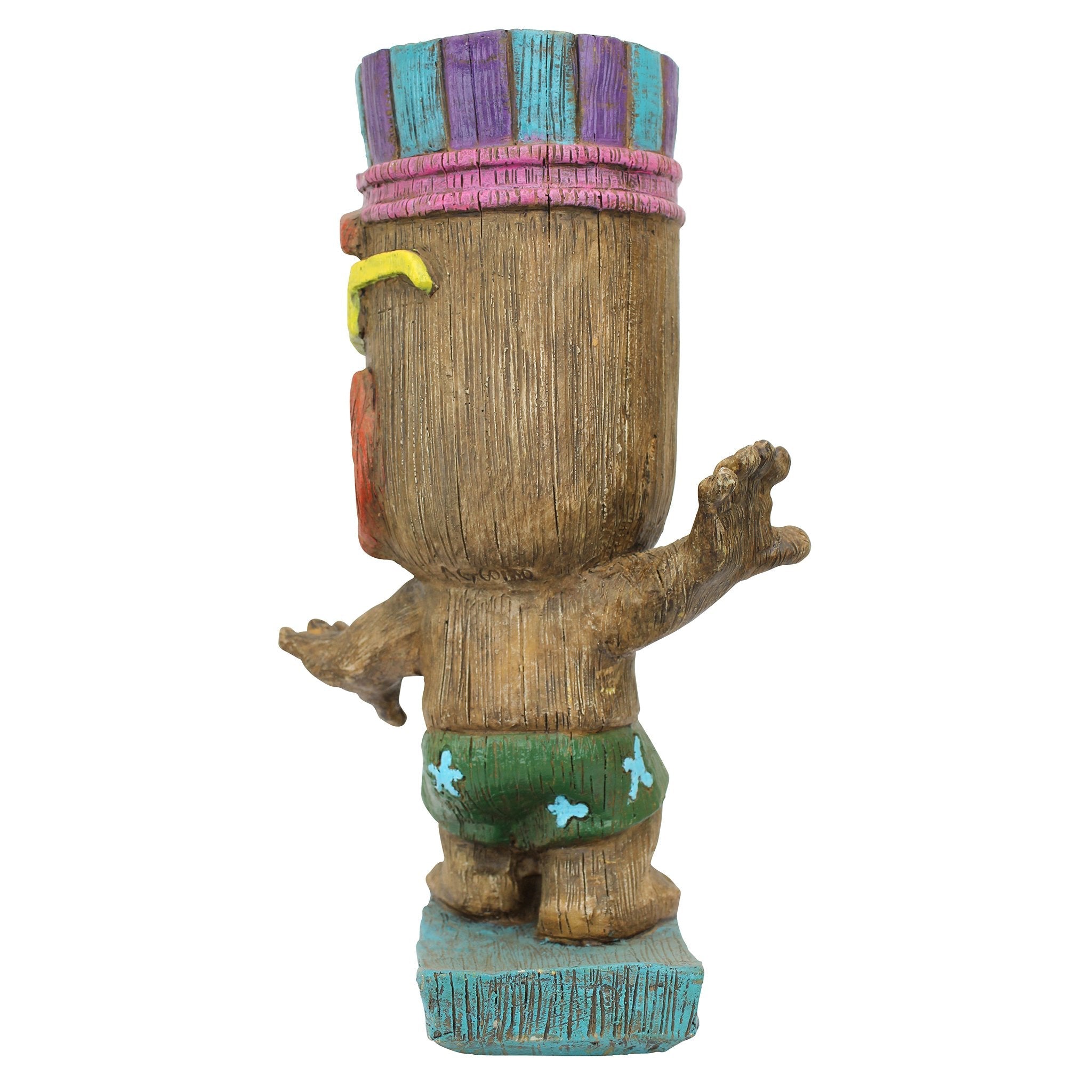 Design Toscano Kahuna Tiki Surfer Dude Statue – Hand-Painted Resin