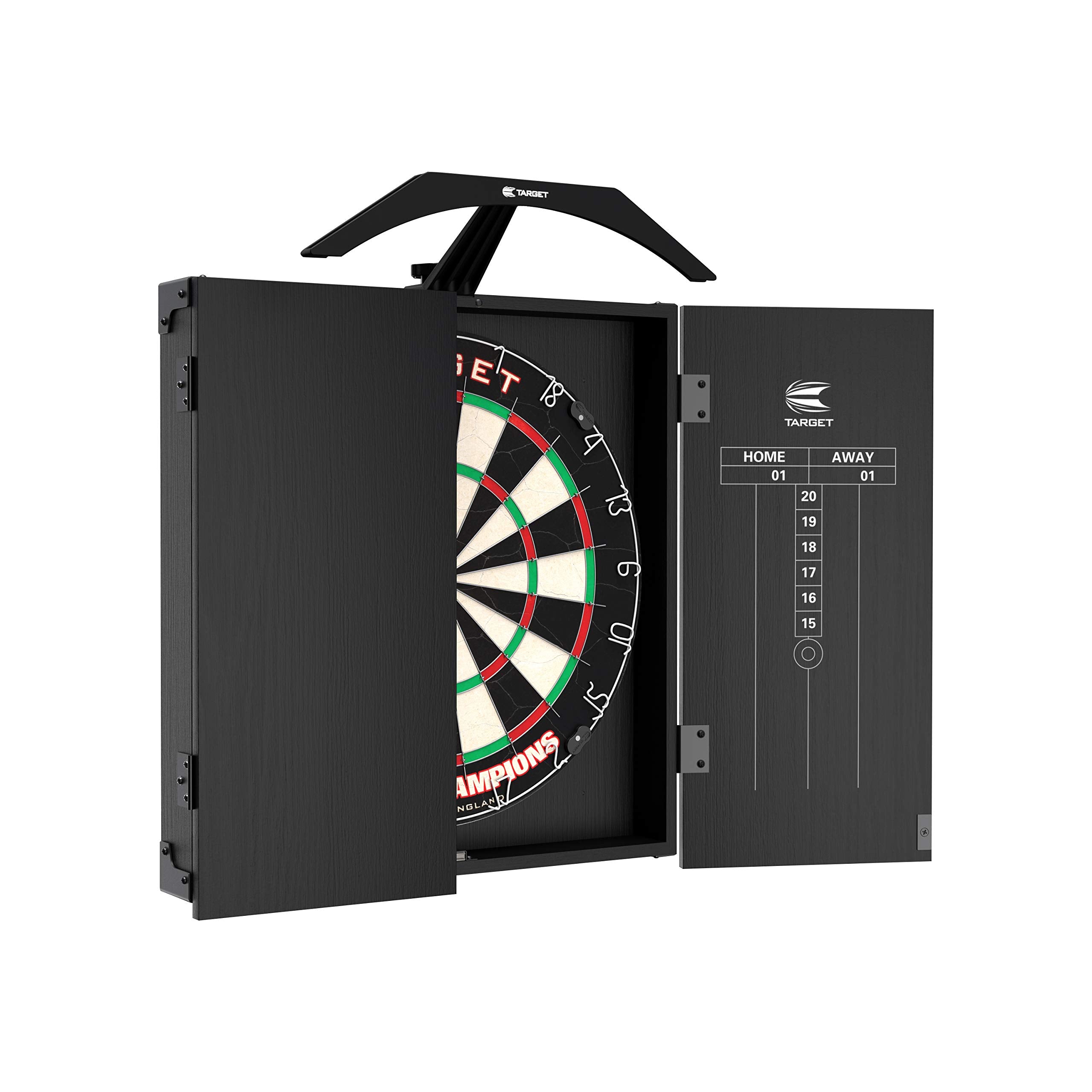 Target Darts Arc Cabinet Set | LED Lighting & World Champion Dartboard