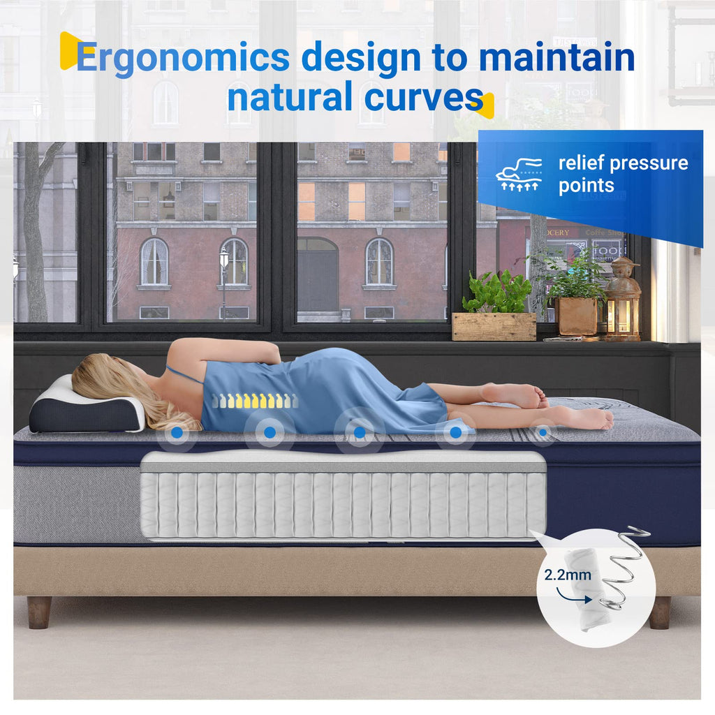 Avenco Bed Mattress Conventional, Foam, Super King - image 5