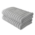 BERIBO Cloud Turkish Towel Set 100% Cotton 620gsm Misty Dove, 2 Bath Towels