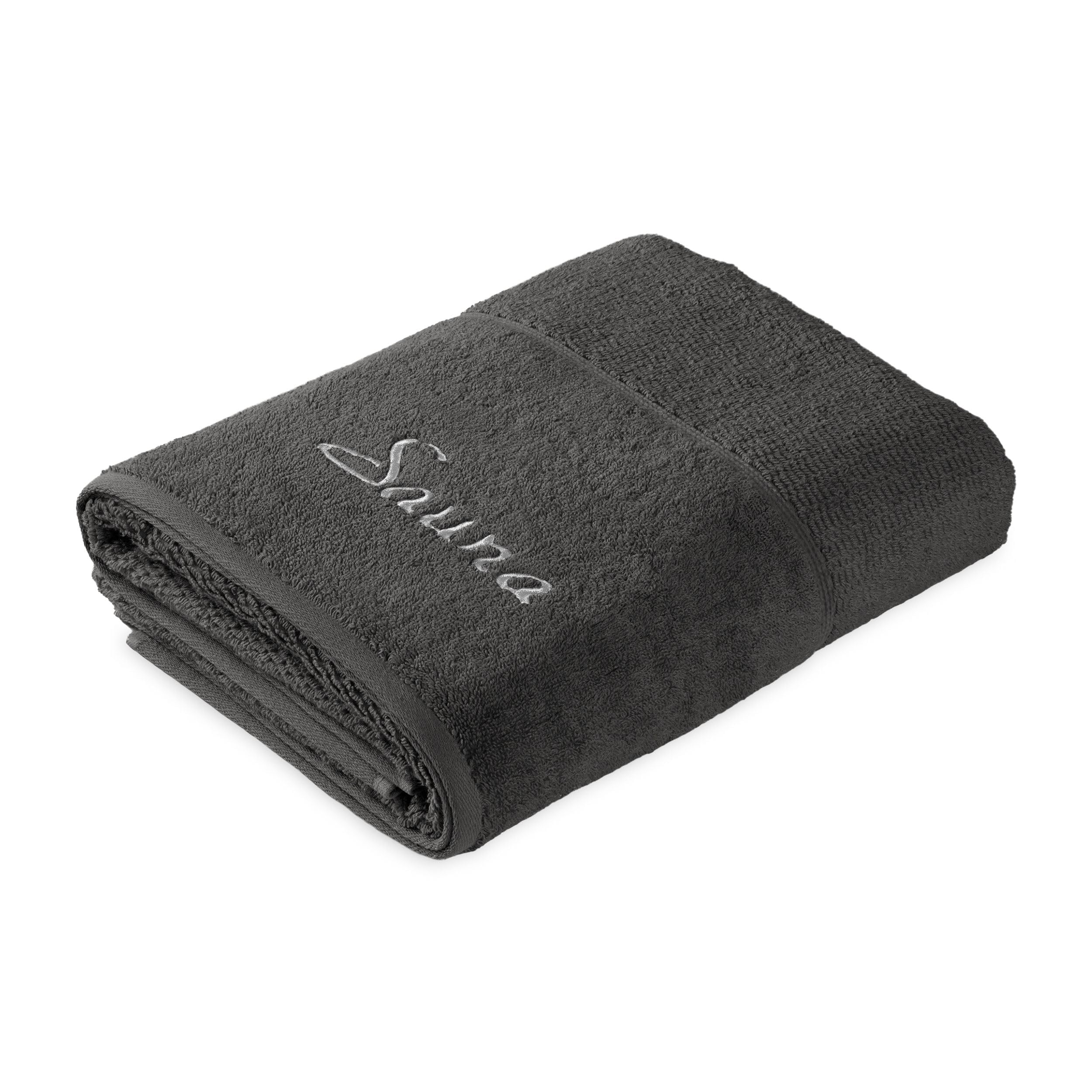 Frottana Pearl Sauna Towel – 100% Cotton, Graphite, 80 x 200 cm