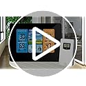 Powcan Wireless Weather Station | Digital Indoor Outdoor Thermometer (Black)