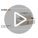 Syeeiex Fabric Storage Bins for Shelves | 3-Pack Foldable Baskets