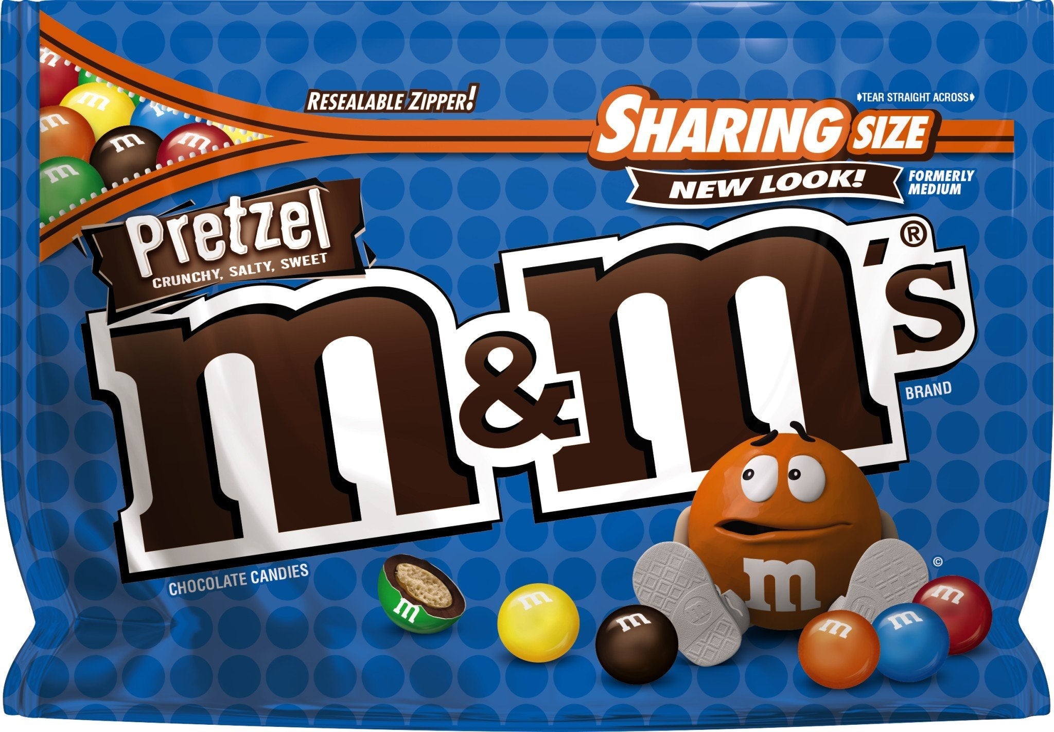 M&M's Pretzel Chocolate Candies – Crunchy Salty Sweet Sharing Size 226.8g