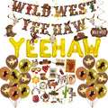 Jolof Store 55-Piece Western Cowboy Party Decorations Kit with Banner