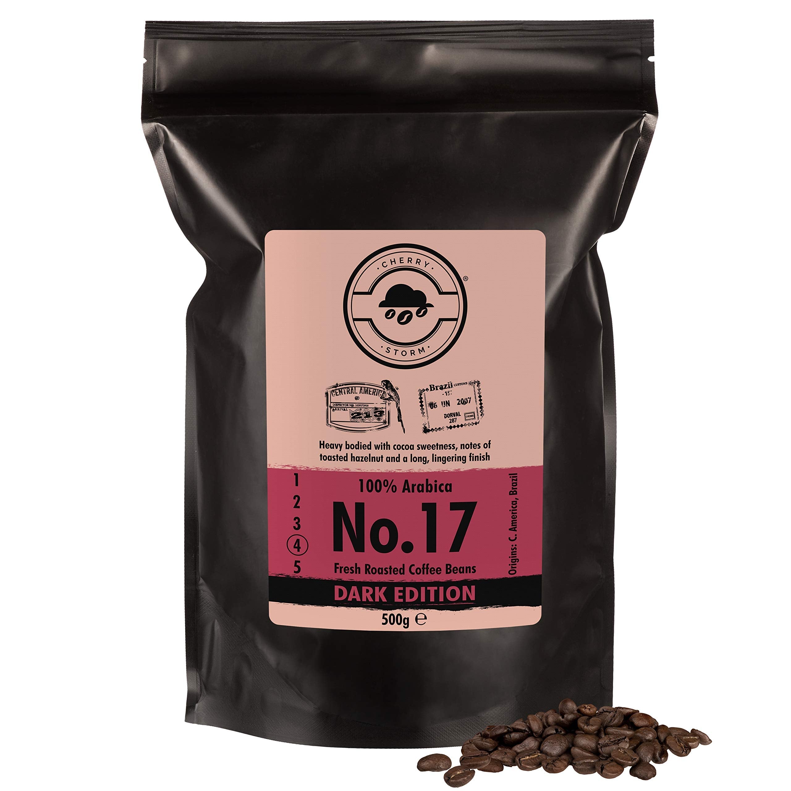 Cherry Storm No. 17 Dark Roast Espresso Coffee Beans - 500g
