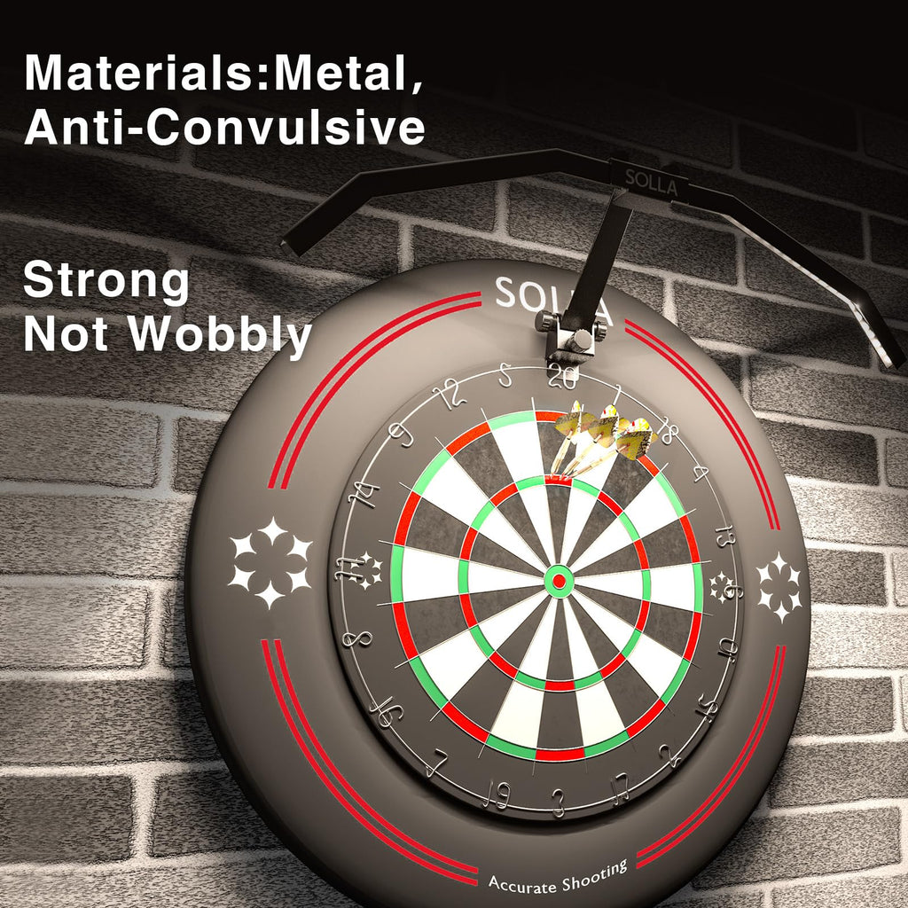 SOLLA LED Folding Dartboard Light – Portable TOR135 Lighting System