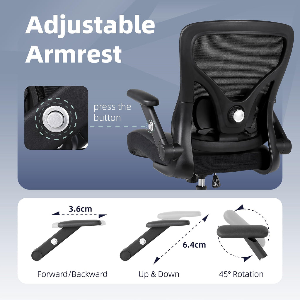 ralex-chair Home Office Chair, Ergonomic Mesh Desk Chair, Black - image 4