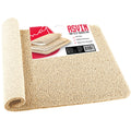 Asvin Non-Slip Loofah Shower Mat – Soft Textured Beige PVC, 24x16 Inch