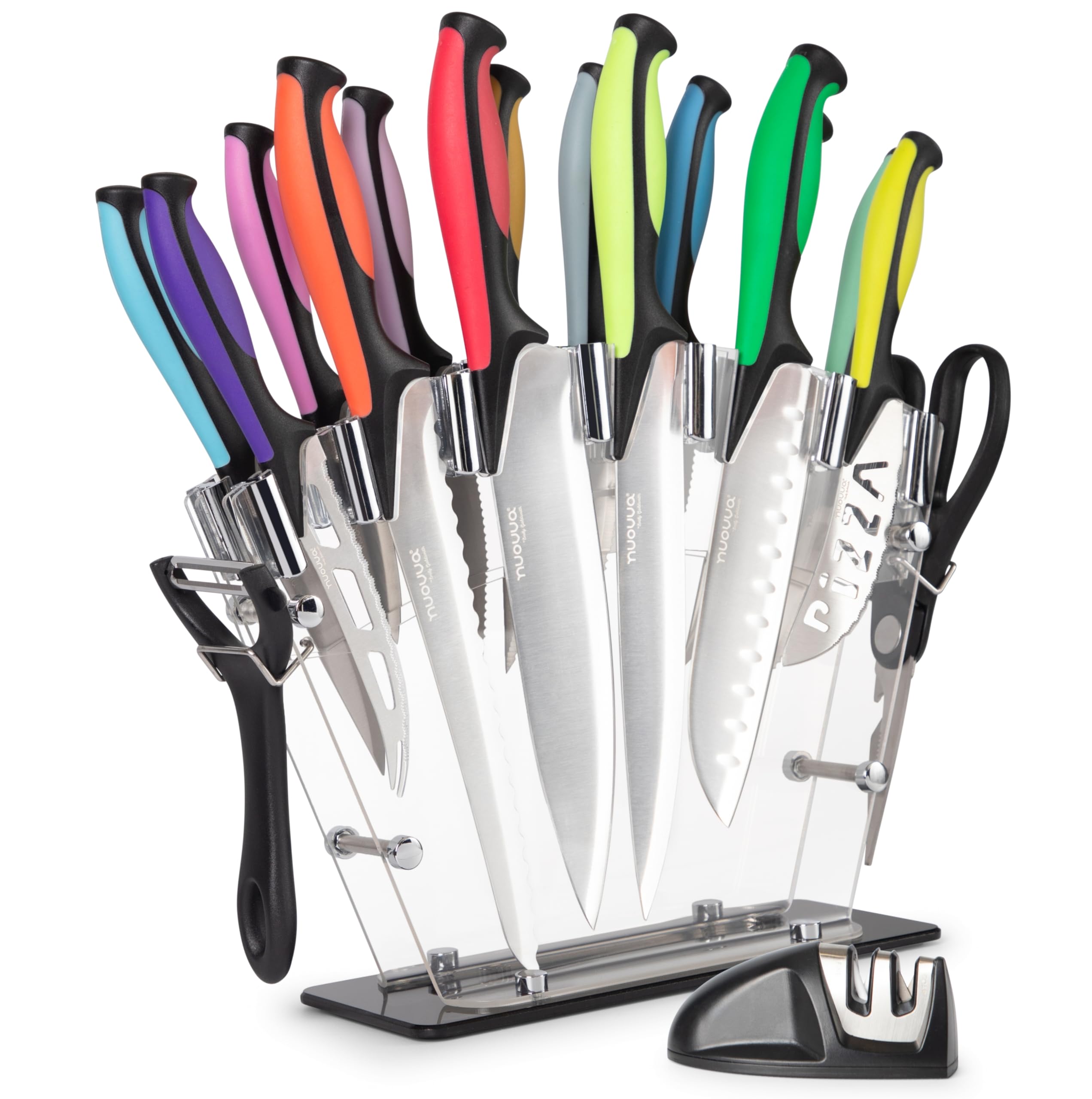 Nuovva 17-Piece Kitchen Knife Set | High Carbon Stainless Steel