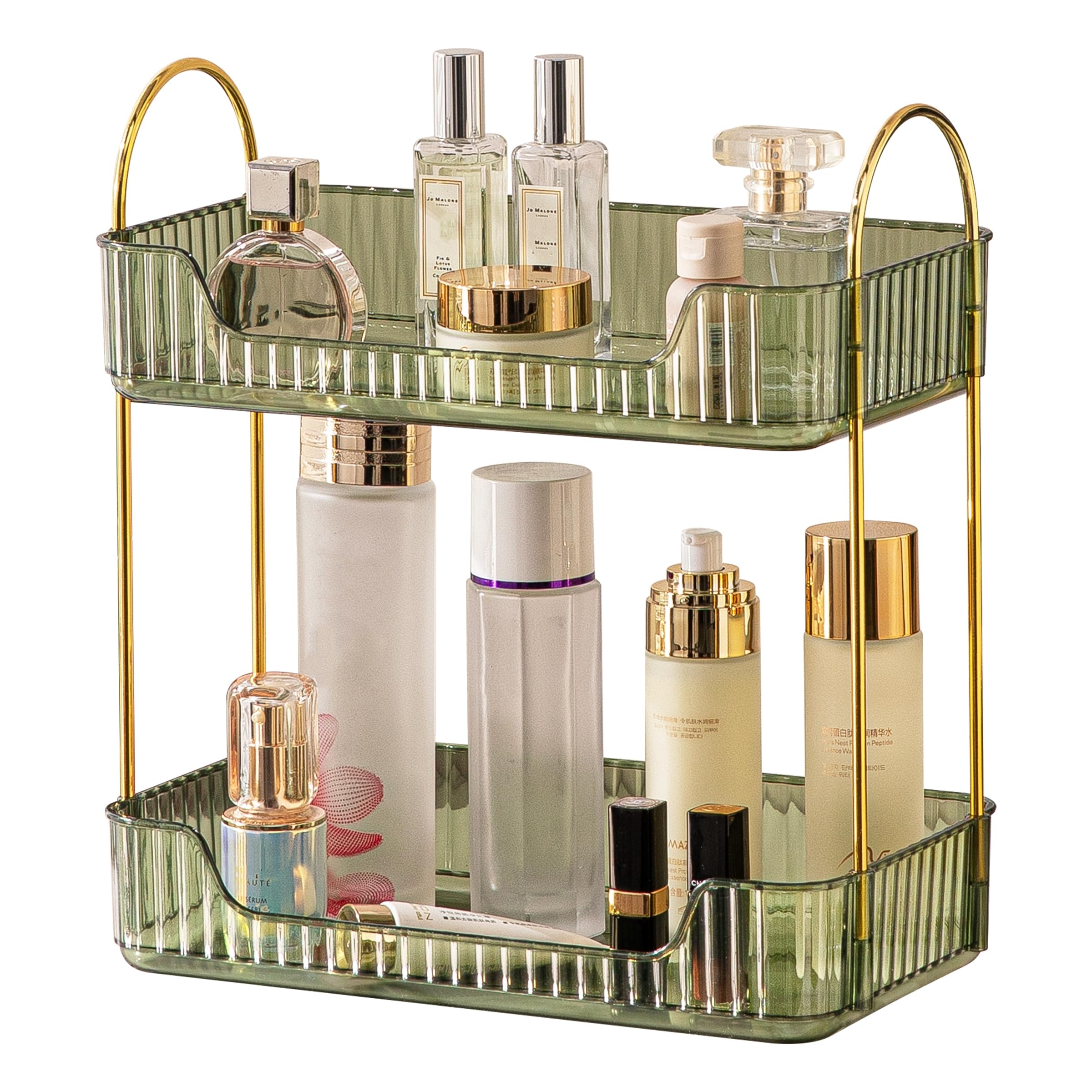 2-Tier Bathroom Countertop Organizer | Makeup Vanity Shelf