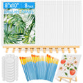 Jolof Store 54-Piece Canvas Painting Kit with Easels, Brushes & Palettes