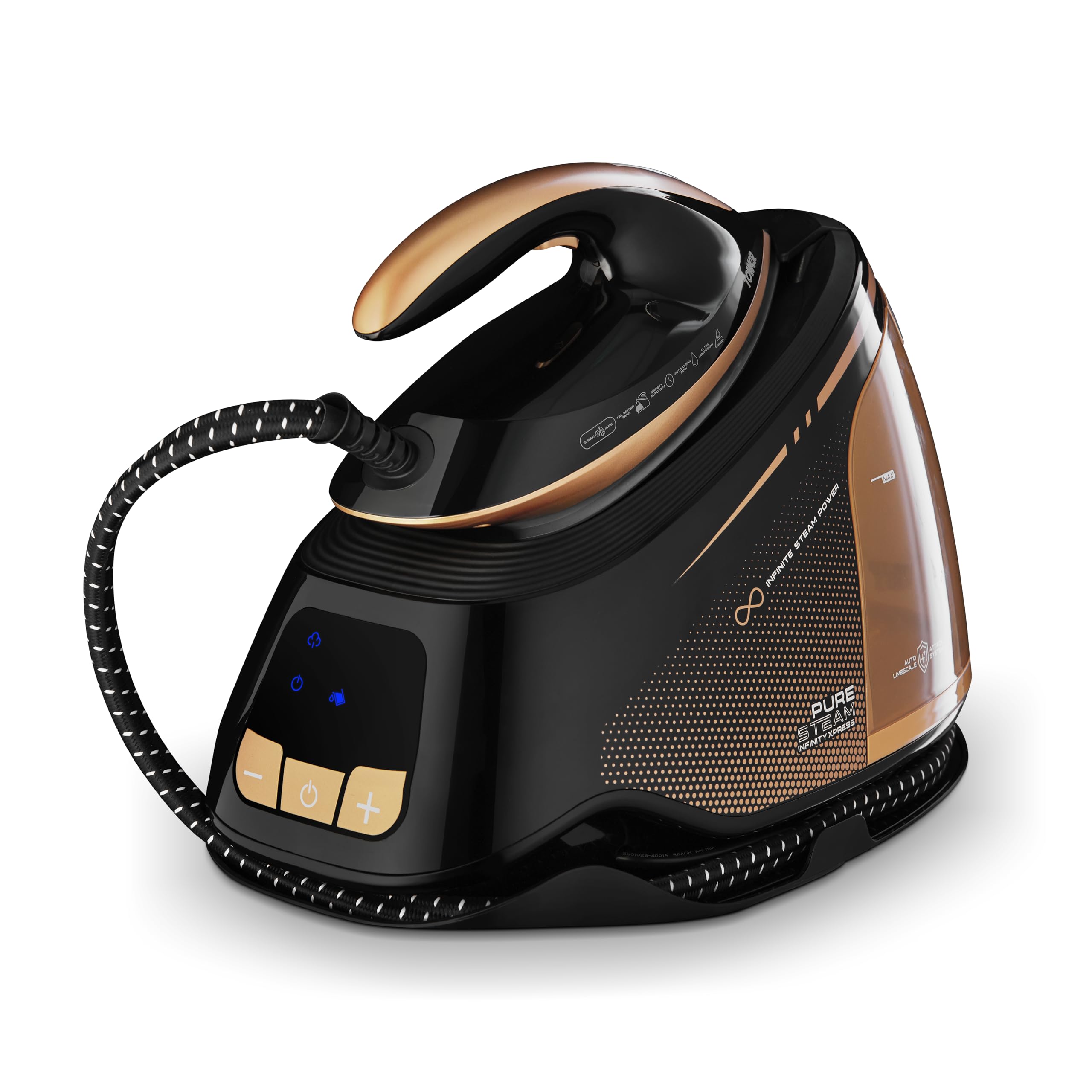 Tower PureSteam Infinity Xpress 8 Bar Steam Generator Iron, 3000W