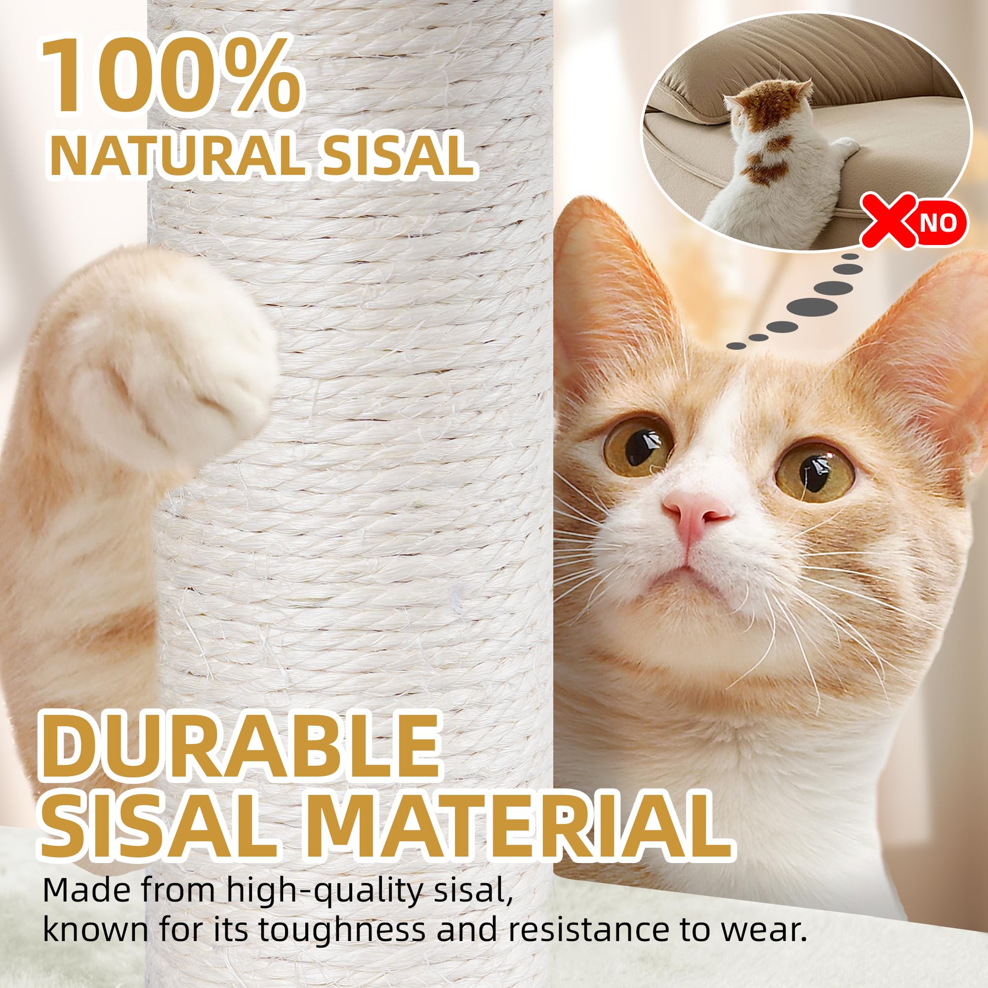 TWDEPART 95cm Cat Tree – Multi-Level Activity Centre with Condo & Hammocks