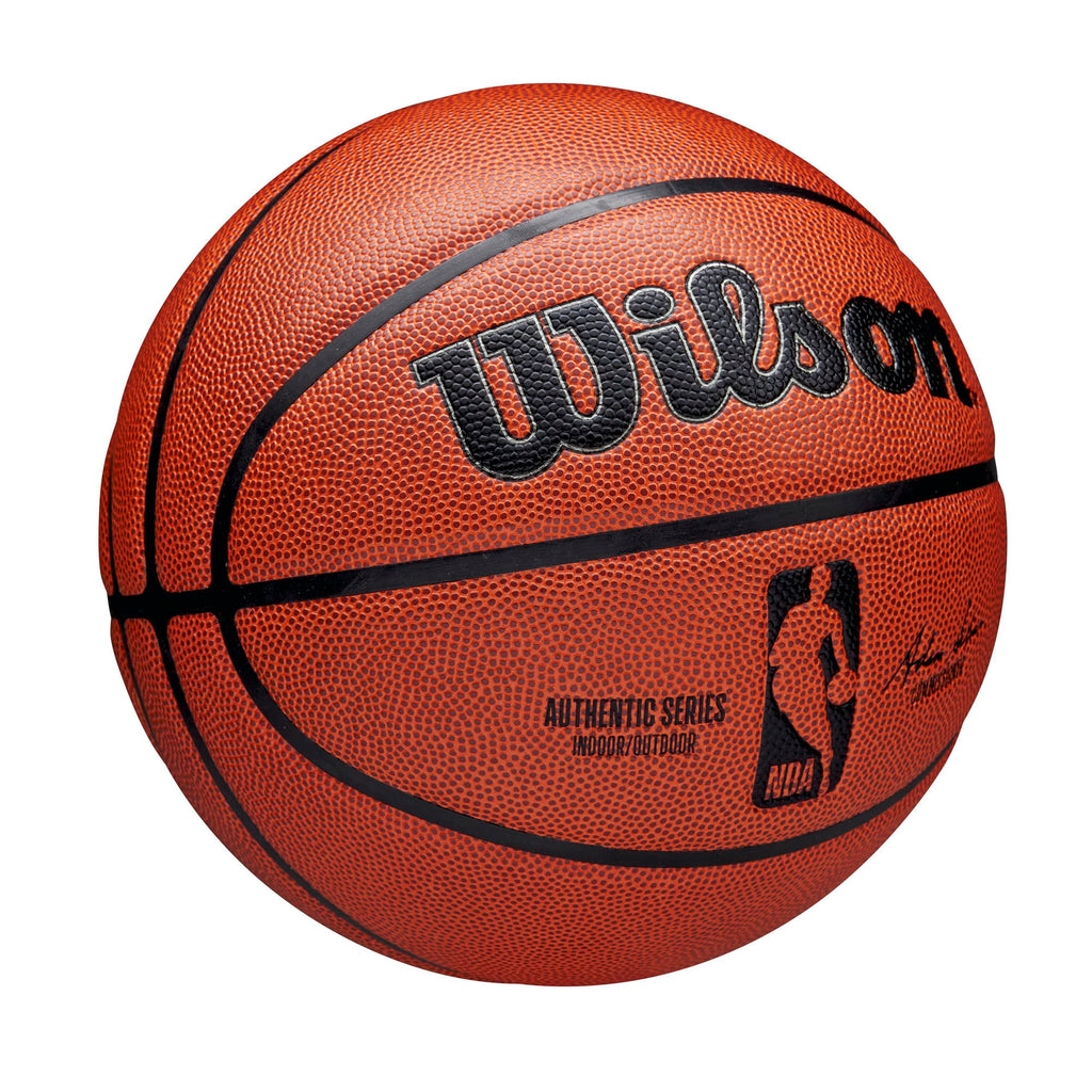 Wilson NBA Authentic Series Basketball | Size 7 Composite Leather Brown