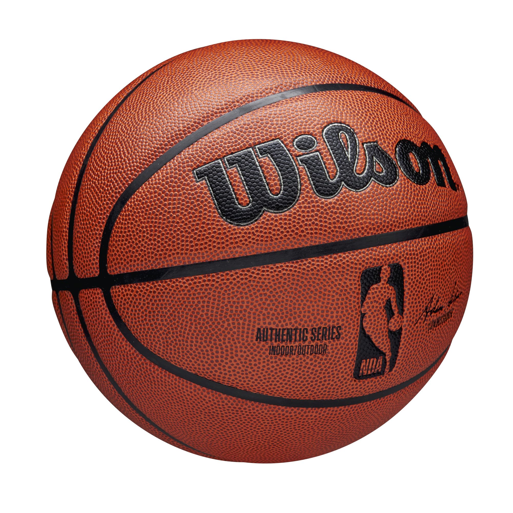 Wilson NBA Authentic Series Basketball | Size 7 Composite Leather Brown