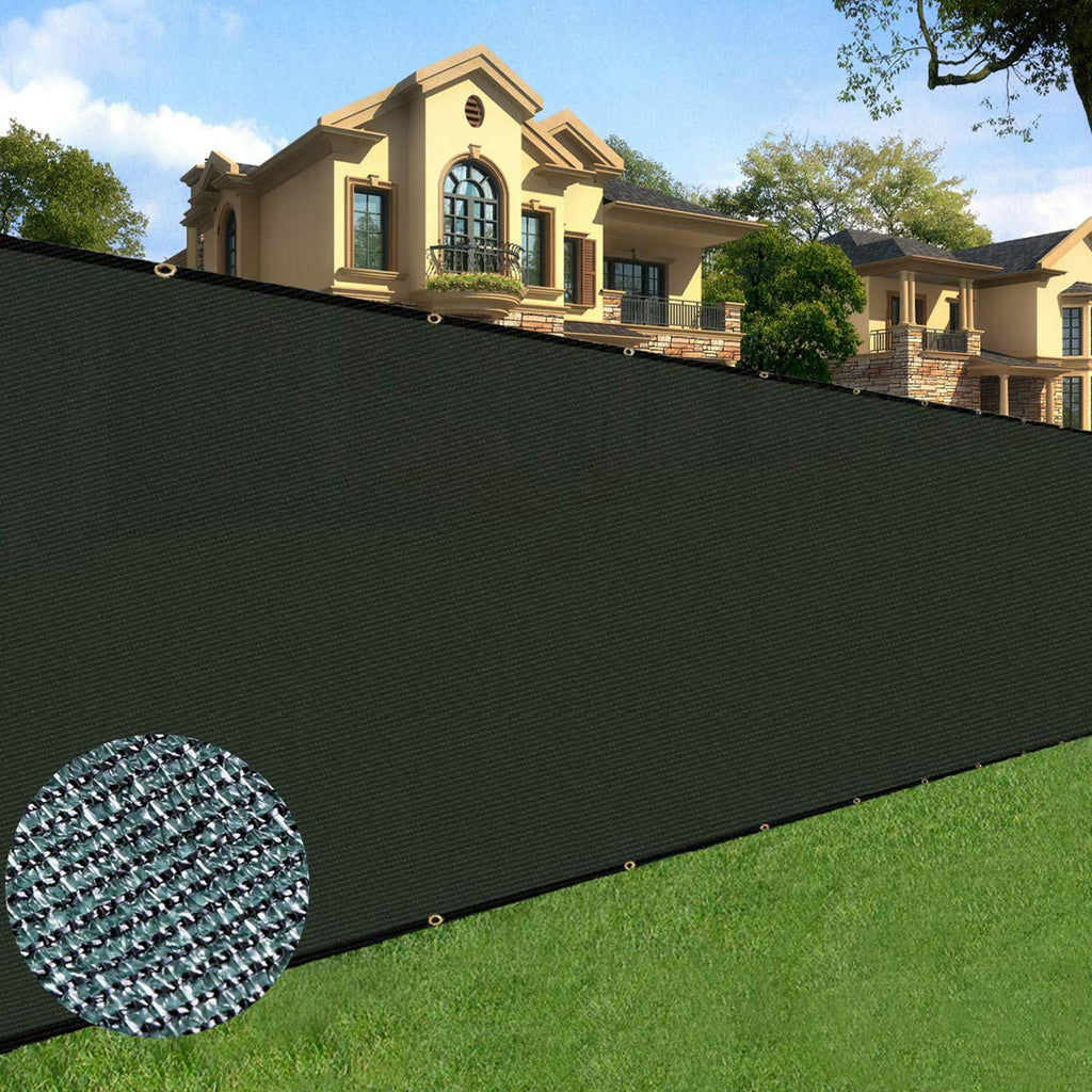 Sunnyglade Privacy Fence Screen - 6 x 50 ft HDPE Garden Mesh, Green