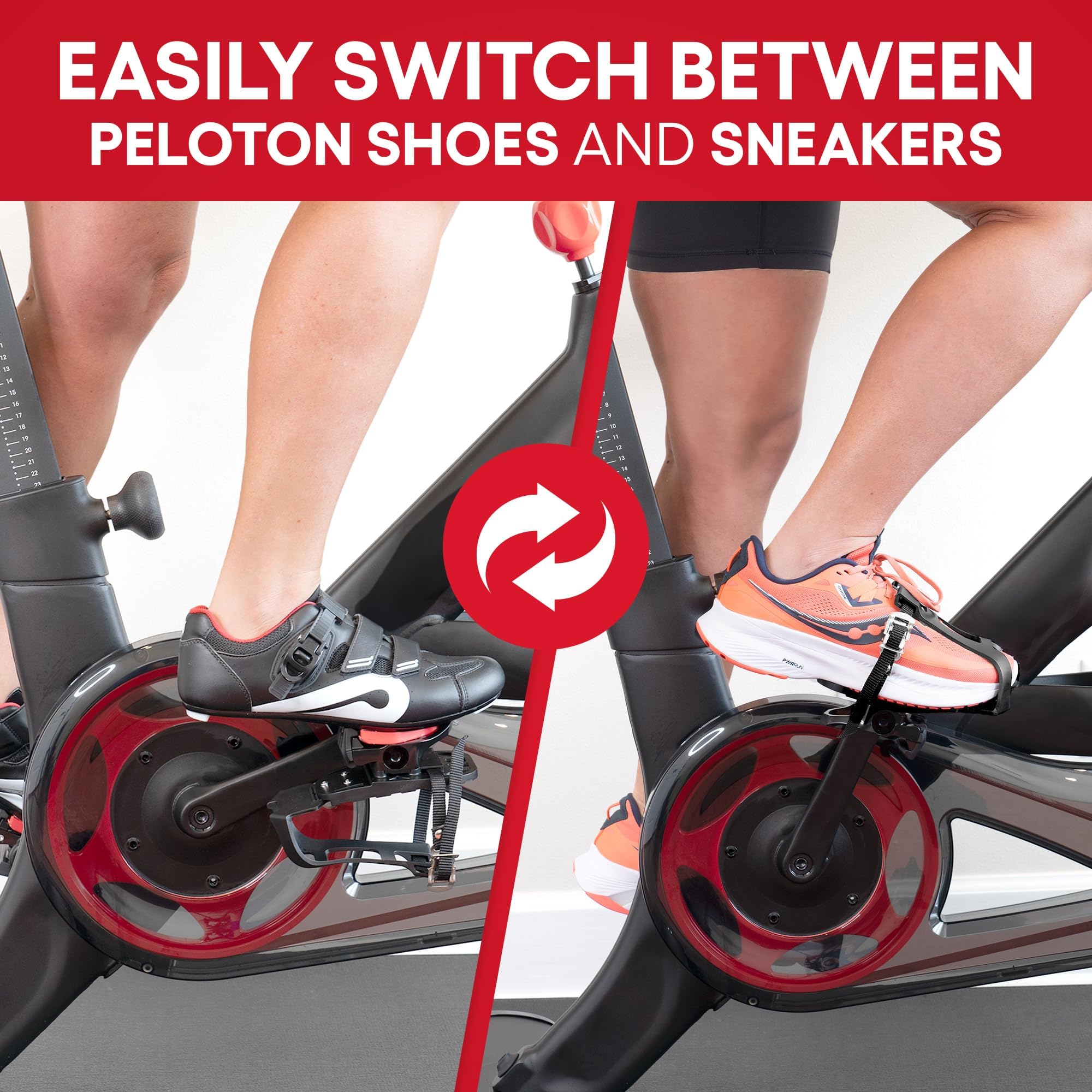 TrubliFit Dual Function Toe Cages for Peloton Bike | Delta Cleat Compatible
