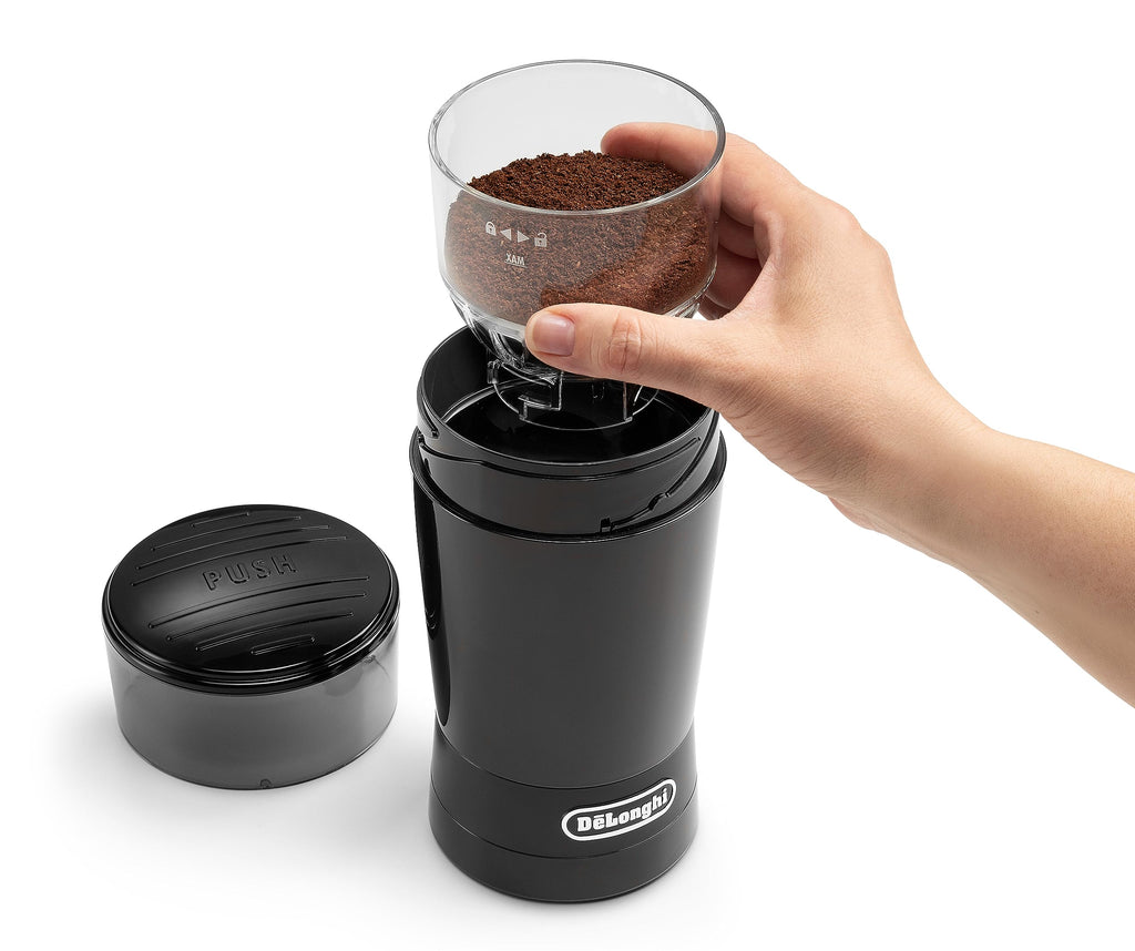 De'Longhi KG200 Electric Coffee Grinder | 90g Capacity – Black