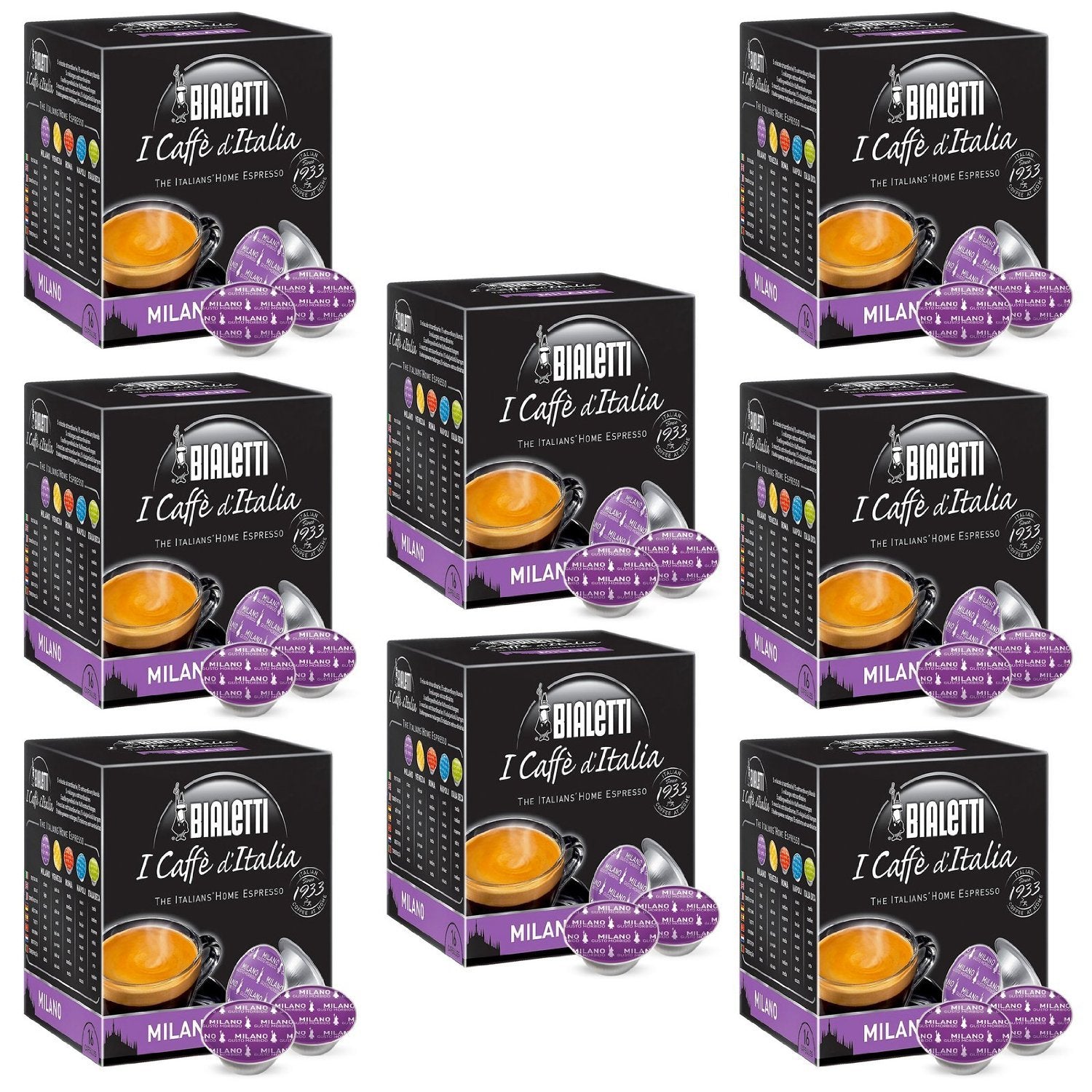 Bialetti Milano Coffee Capsules – Aluminum Espresso Pods | 128 Count