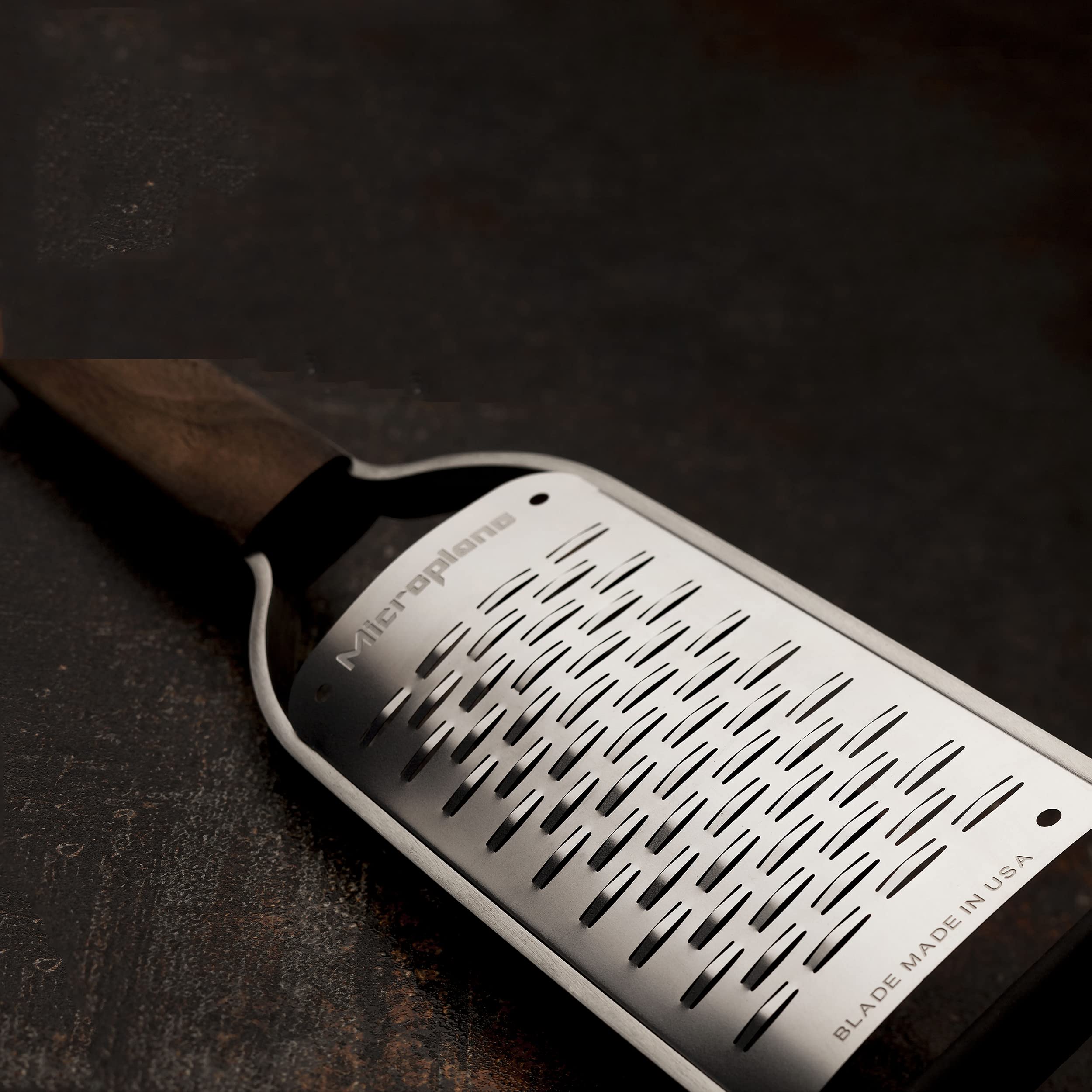 Microplane Ribbon Grater – Stainless Steel Blade with Walnut Wood Handle