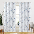 Beauoop Floral Blackout Curtains | Thermal Insulated 90 Inch Drapes