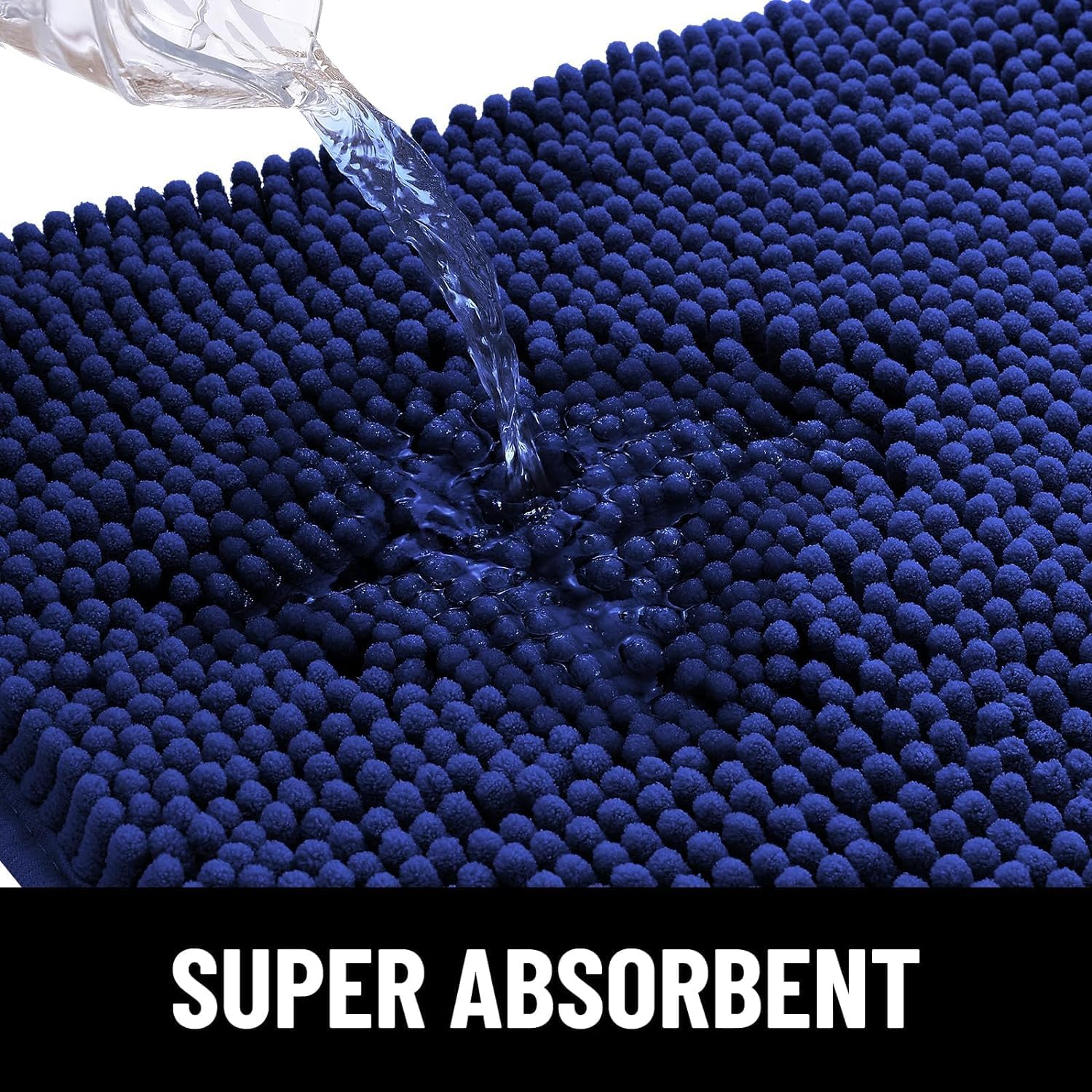 Homaxy Chenille Dog Door Mat – Super Absorbent Non-Slip Washable Rug