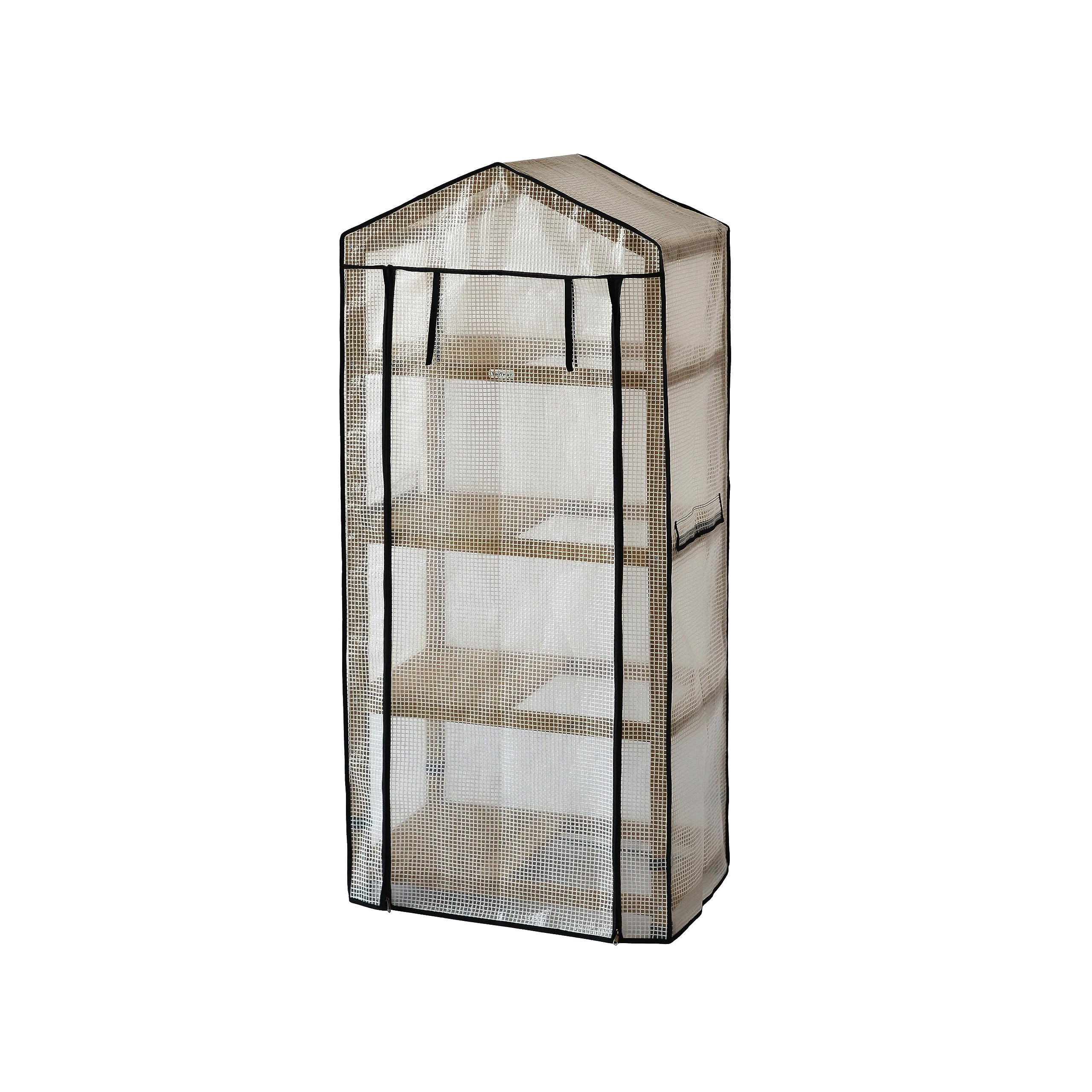 VegTrug FSC Cedar Wood Nursery Greenhouse with PE Cover | Natural