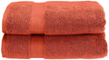 Zero Twist Cotton Bath Towel Set – Soft & Absorbent, Brick