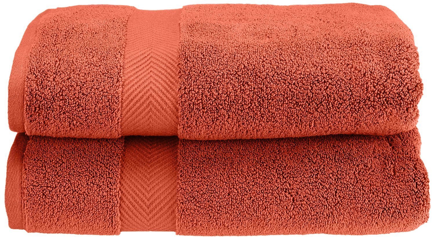 Zero Twist Cotton Bath Towel Set – Soft & Absorbent, Brick
