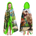Jolof Store Dinosaur Hooded Beach Towel for Boys – Quick Dry 35x60 Inch
