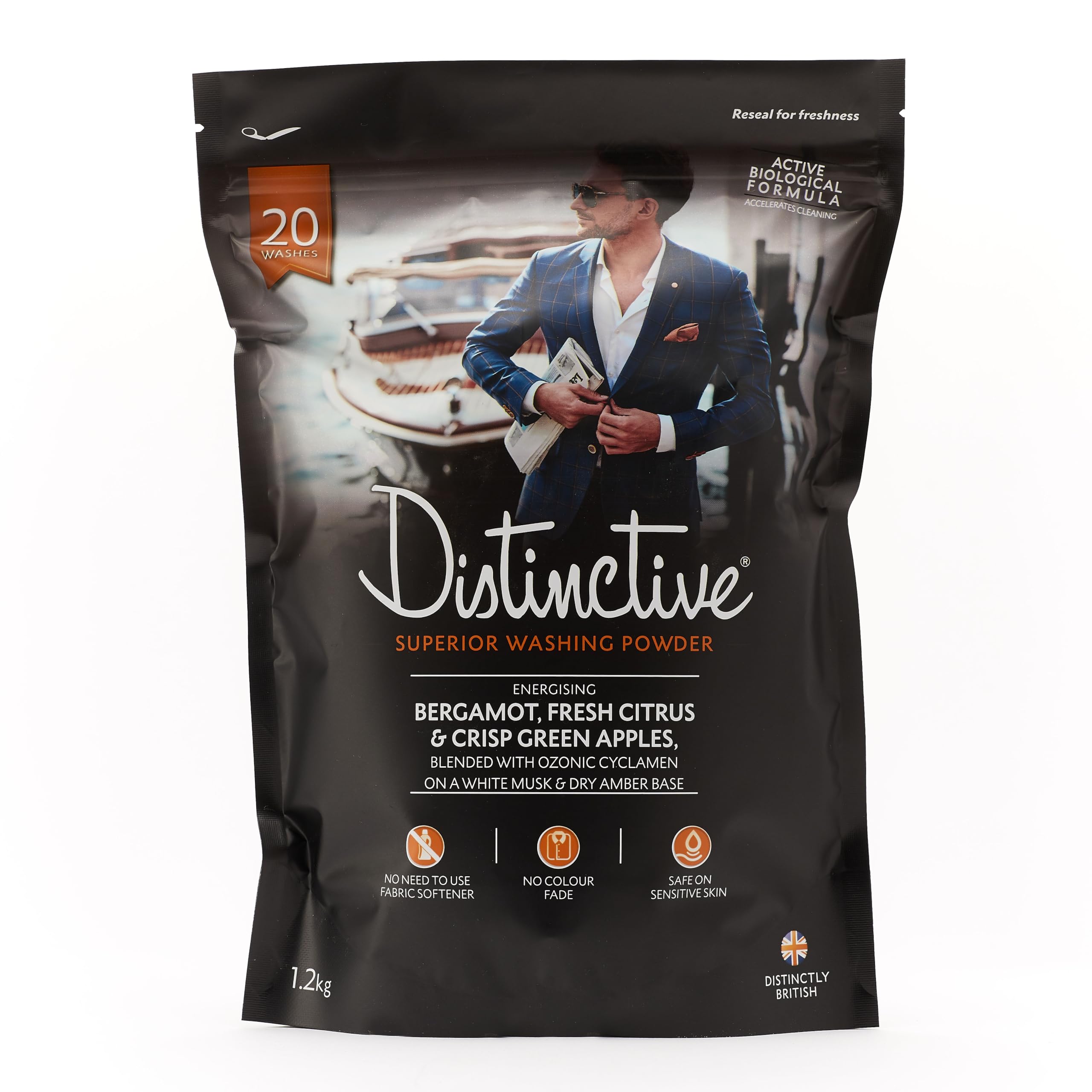 Distinctive Biological Laundry Powder – Bergamot & Citrus Eco Detergent