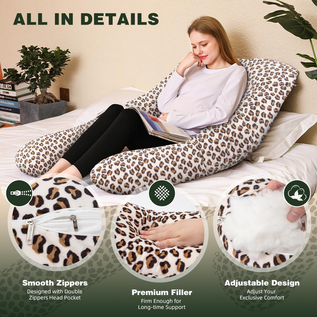 Chilling Home U-Shaped Pregnancy Pillow | 55-Inch Full Body Support