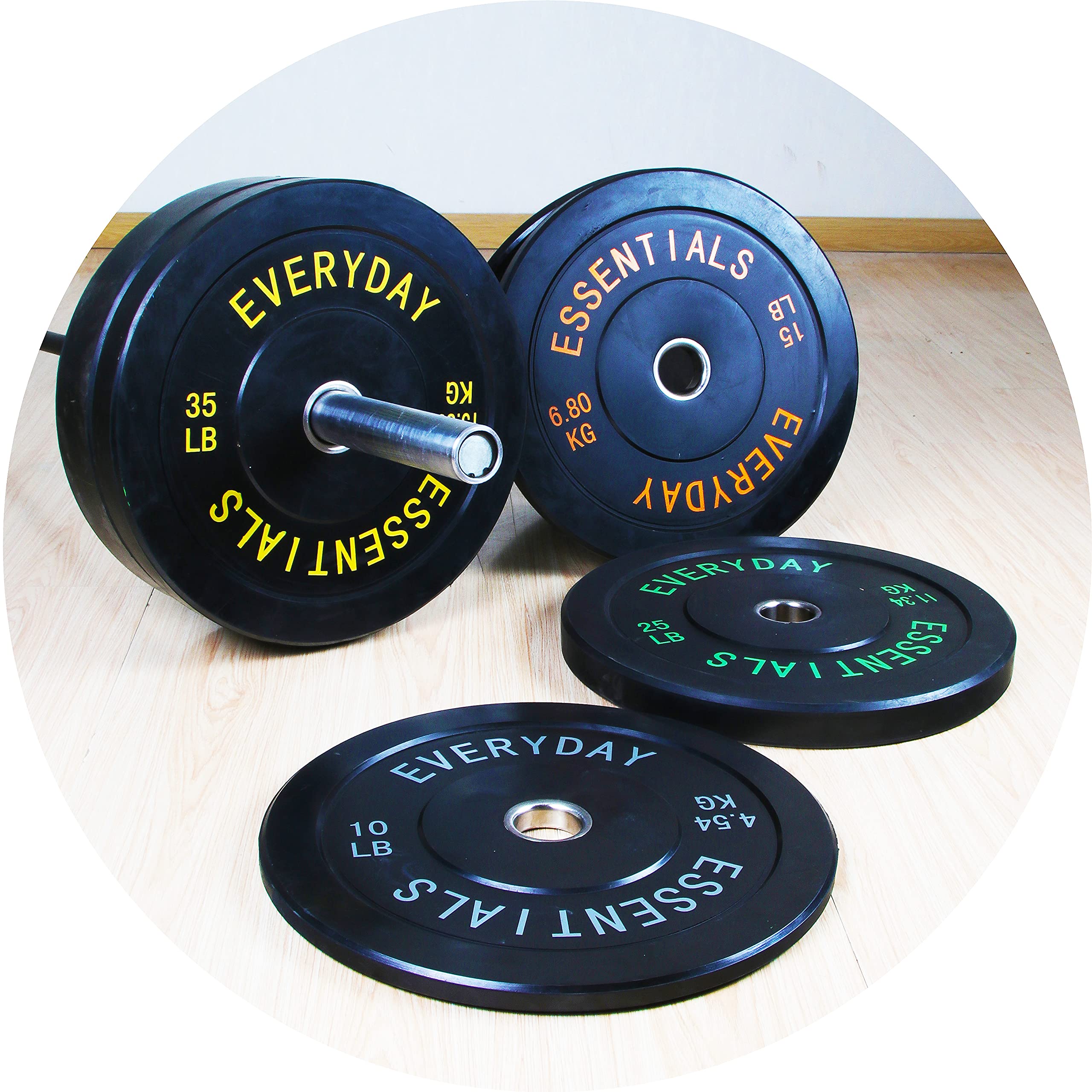 Signature Fitness 35LB Olympic Bumper Plate – High Density Rubber