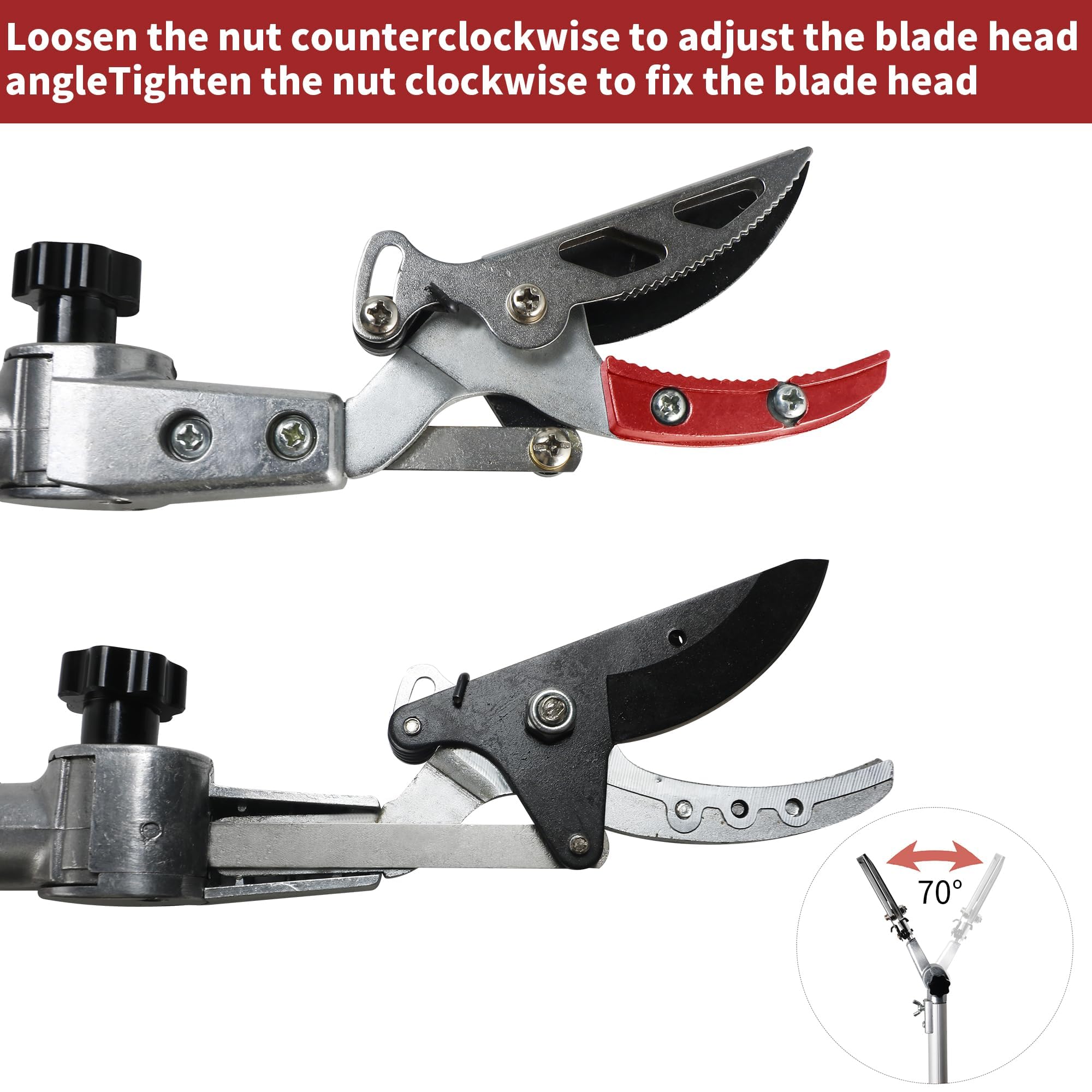 GARTOL Telescopic Tree Pruner – 5.45ft Long Reach Fruit Picker & Lopper