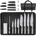 MOSFiATA 12-Piece Chef Knife Set | High Carbon Japanese Stainless Steel