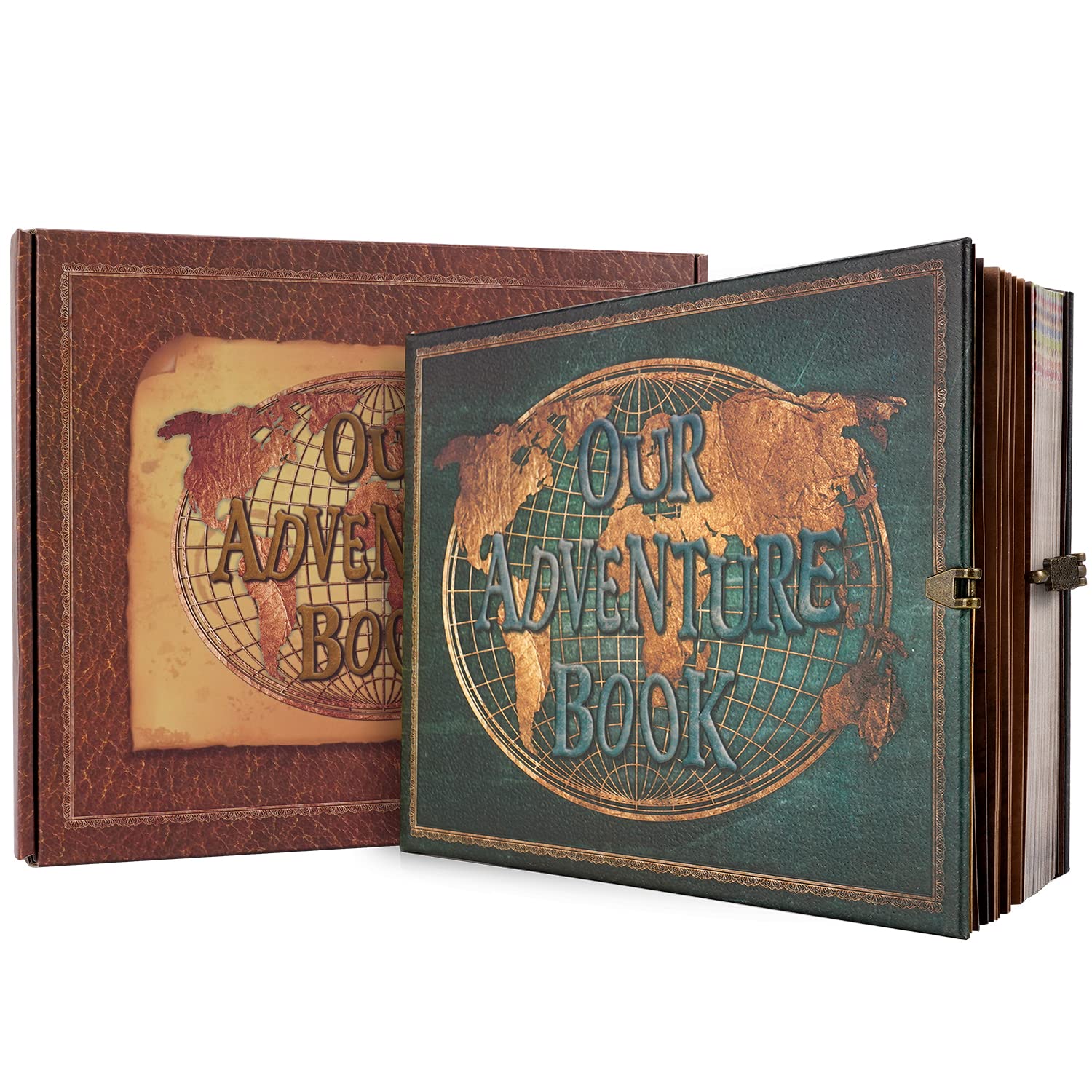 Jolof Store Our Adventure Book Scrapbook – 180 Page Vintage Travel Album