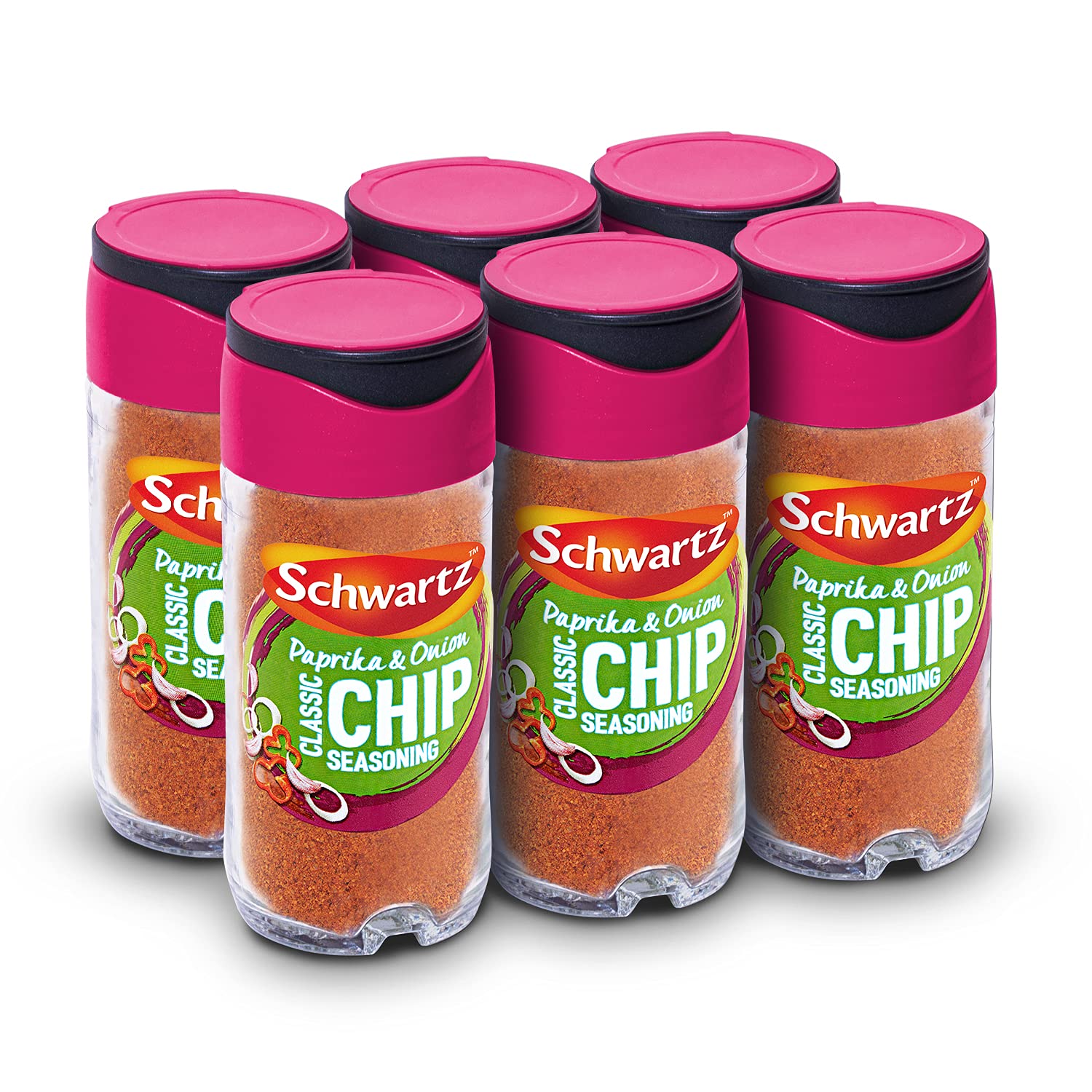Schwartz Paprika & Onion Chip Seasoning – Spicy & Sweet Blend – 6 x 55g