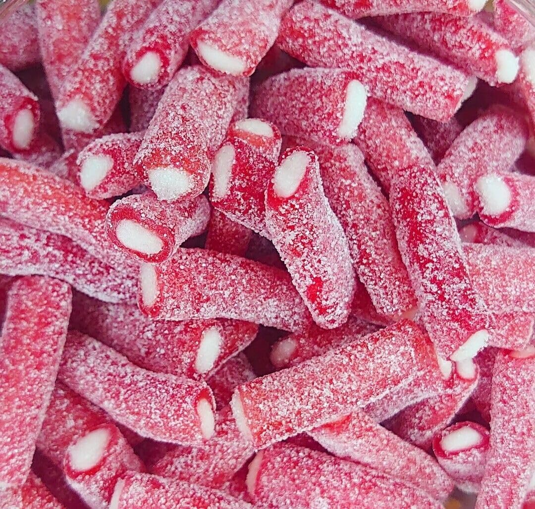 Jolof Store Strawberry Fizzy Sour Pencil Bites – 1KG Halal Candy Sweets
