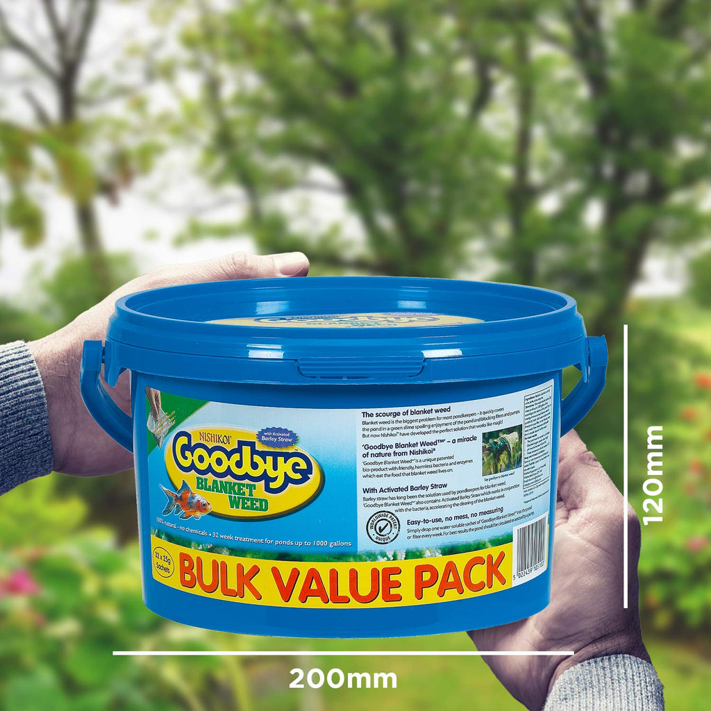 Goodbye Blanket Weed Treatment - Natural Pond Cleaner - 32 Pack