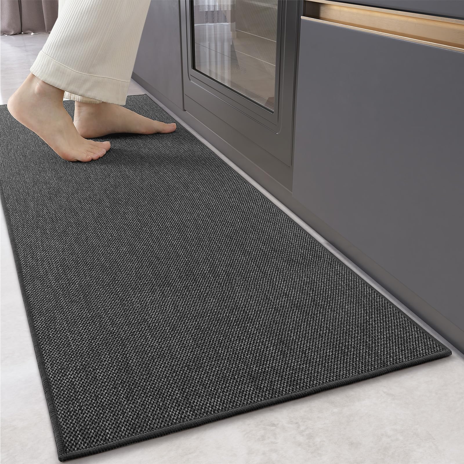 Color G Kitchen Rug – Non-Slip Washable Woven Absorbent Runner Mat