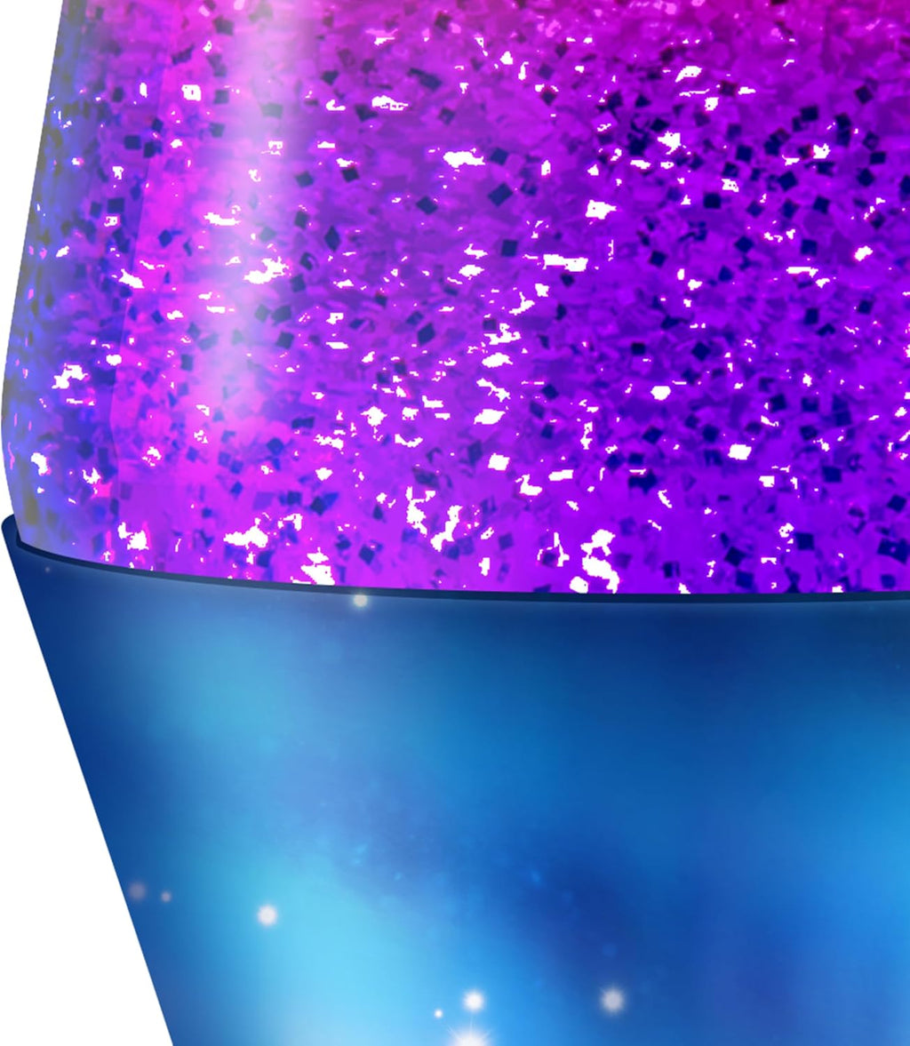 Snaps Northern Lights Lava Lamp – 14.5 Inch Silver Glitter Mood Light