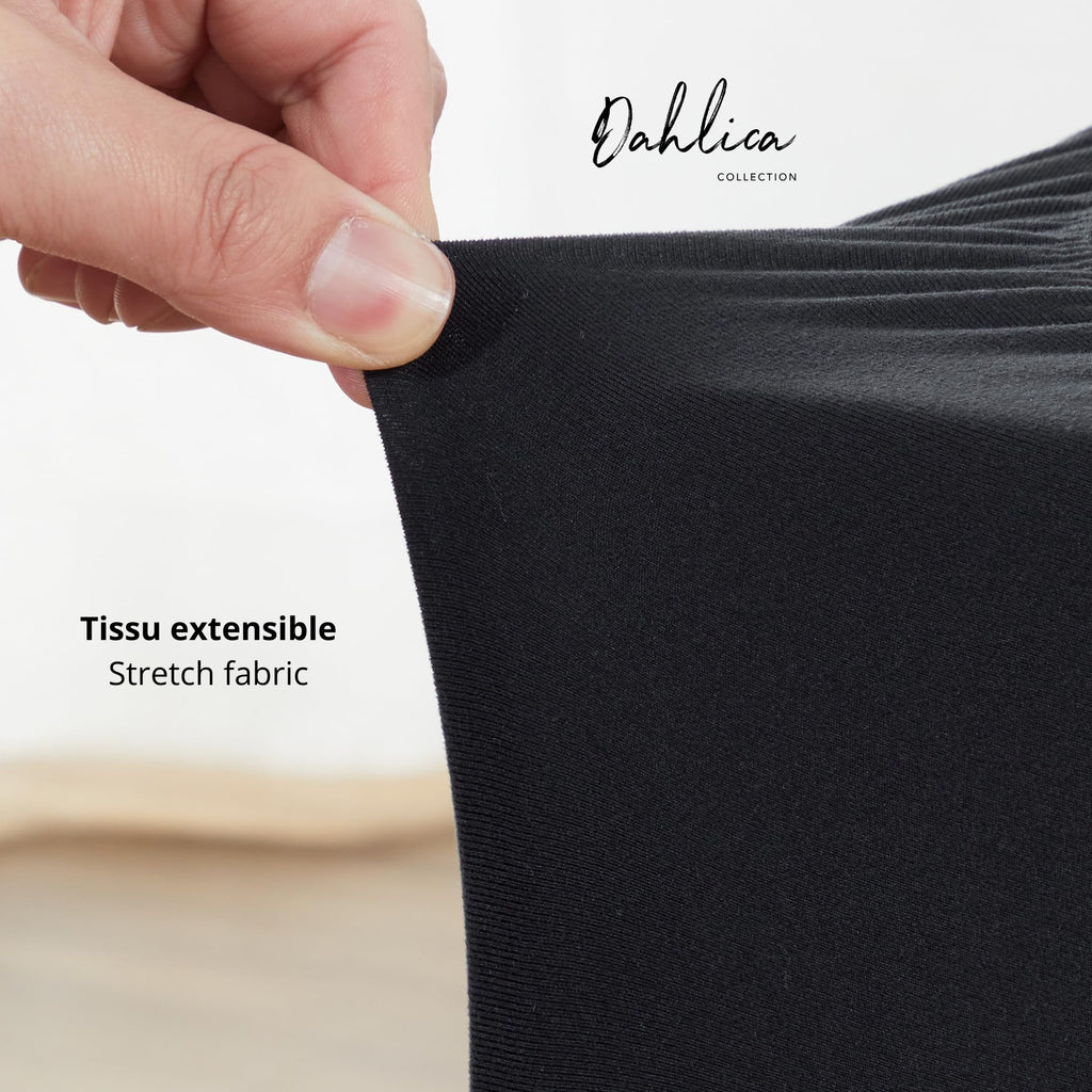 Bed Base Cover 160 x 200 cm Black – Soft and Stretchy Fabric – Impeccable Look – Easy to Install - image 2
