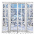 Allenjoy Winter French Window Shower Curtain | 72x72 Waterproof Fabric