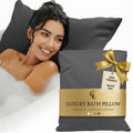Ergonomic Bath Pillow – Quick-Dry Neck & Back Support, Gray