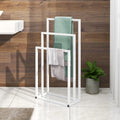 Jolof Store 3-Tier Freestanding Towel Rail – Chrome Metal Bathroom Rack